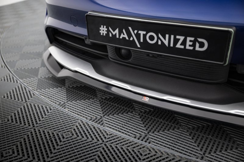 Maxton Front Ansatz Porsche Taycan Cross Turismo 4S schwarz Hochglanz PO-TAY-1-4S-CT-FD1-G
