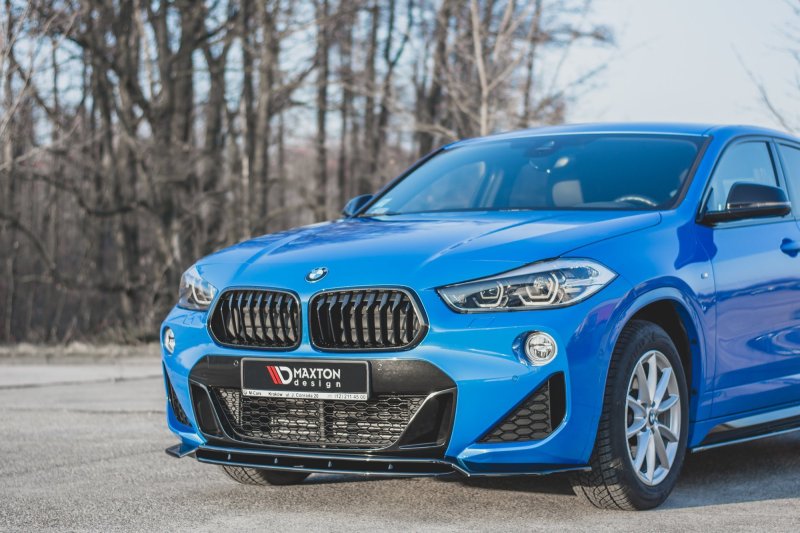Maxton Front Ansatz für BMW X2 F39 M-Paket schwarz Hochglanz BM-X2-39-MPACK-FD1G+FD1R-G