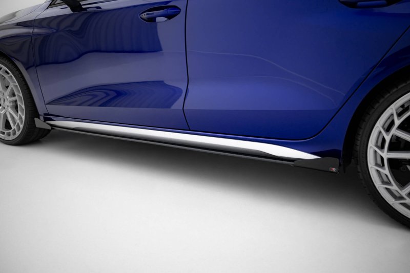 Maxton Side Flaps Audi A3 S-Line Limousine / S3 Limousine 8Y Facelift schwarz Hochglanz AUS38YFCNC-SF1-G