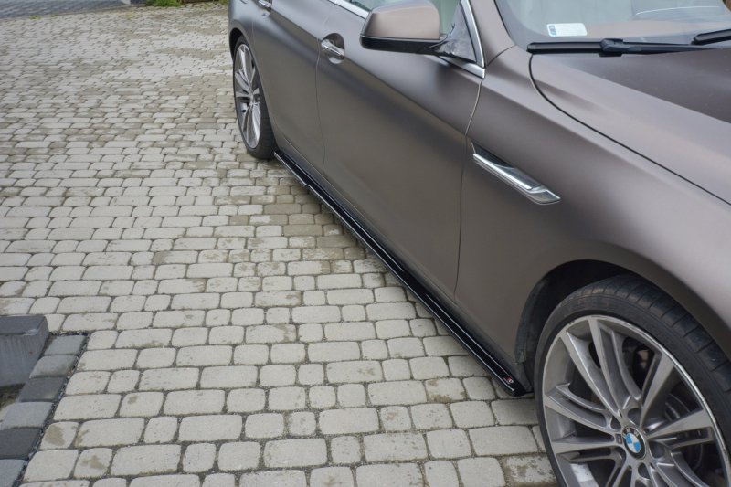 Maxton Seitenschweller Ansatz für BMW 6er GRAN COUPÉ schwarz Hochglanz BM-6-06-GC-SD1-G