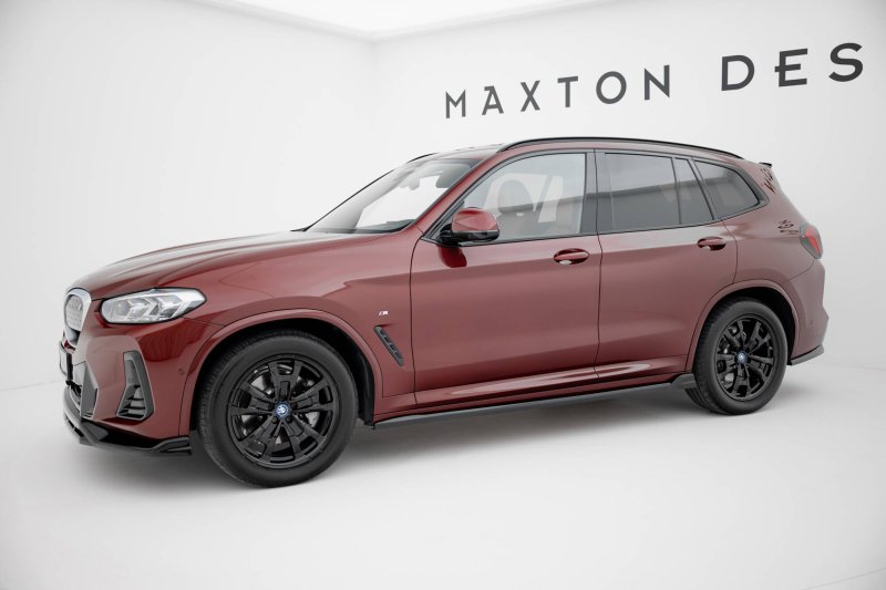 Maxton Seitenschweller Ansatz BMW X3 M-Paket G01 Facelift schwarz Hochglanz BM-X3-01F-MPACK-SD2-G