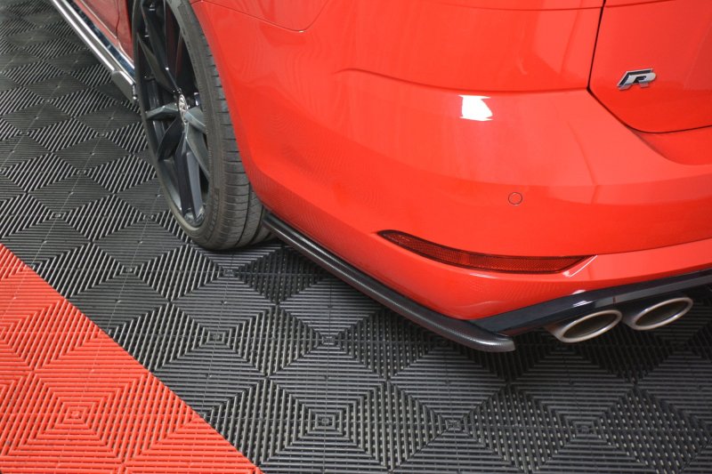 Maxton Heck Ansatz Flaps Diffusor V.1 für VW GOLF 7 R VARIANT FACELIFT  schwarz Hochglanz VW-GO-7F-R-VA-RSD1-G