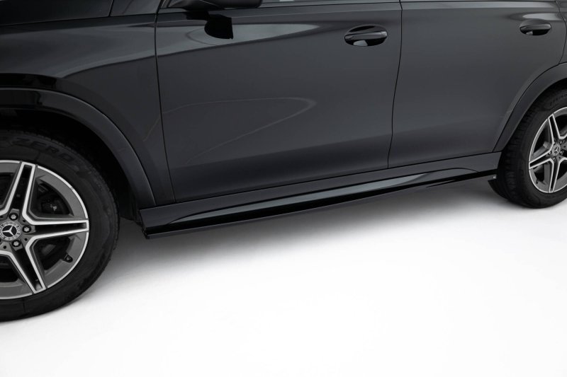 Maxton Seitenschweller Ansatz Mercedes-AMG / AMG-Line GLE SUV W167 / W167 Facelift schwarz Hochglanz ME-GLE-X167-AMGLINE-SD2-G