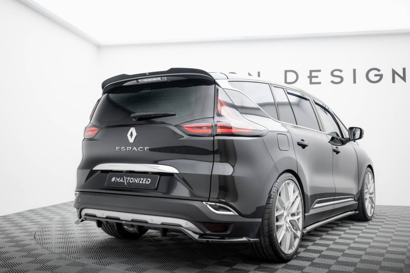 Maxton Spoiler CAP Abrisskante Renault Espace Mk5 Facelift schwarz Hochglanz RE-ES-5F-CAP1-G