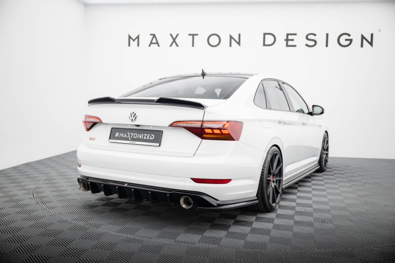 Maxton Spoiler CAP Abrisskante 3D VW Jetta GLI Mk7 schwarz Hochglanz VW-JE-7-GLI-CAP3D1-G