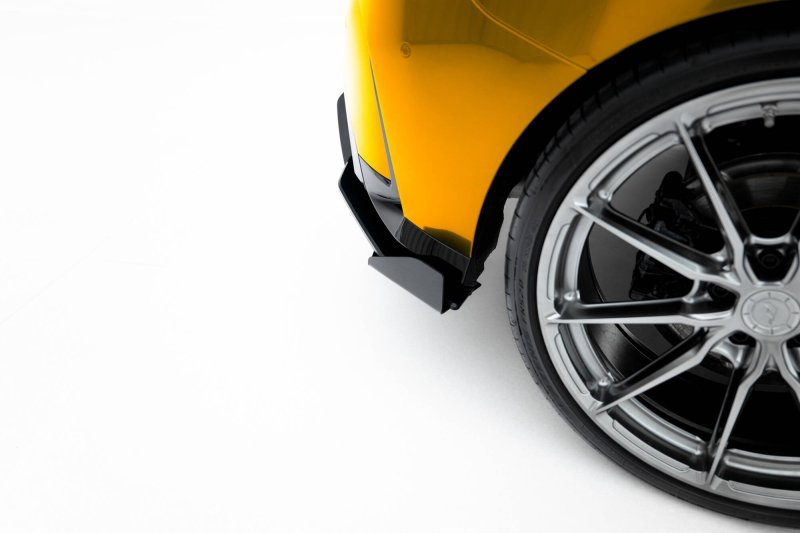 Maxton Street Pro Heckschürze + Flaps BMW 1er M-Paket F70 schwarz Hochglanz BM170MPACKCNC-RS1B+BRBI+RSF1-G