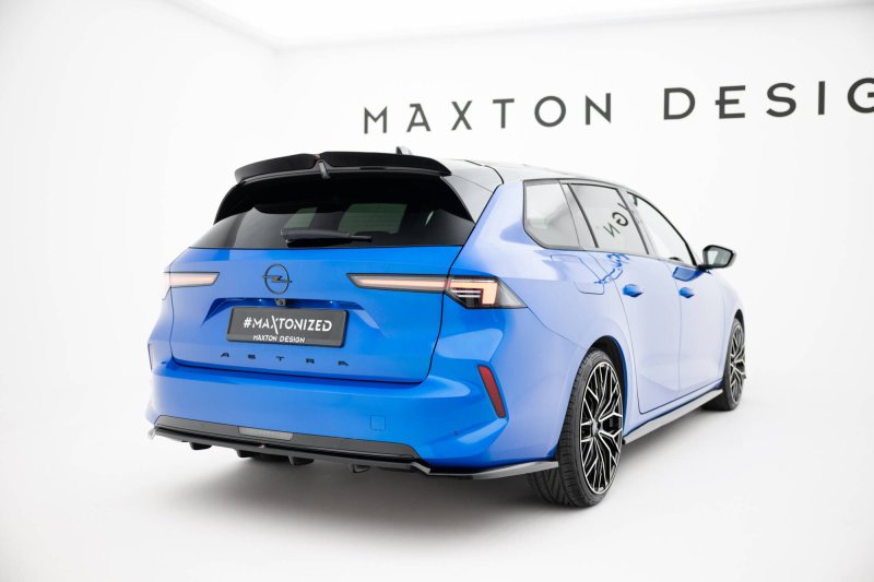 Maxton Mittlerer Cup Diffusor Heck Ansatz Opel Astra Sports Tourer L (MK6) schwarz Hochglanz OP-AS-L-ST-RD1G+RD2-G