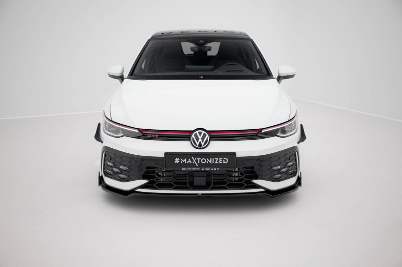 Maxton Front Ansatz V.3 + Flaps VW Golf GTI / GTE / R-Line Mk8 Facelift VW-GO-8F-GTI-FD3G+FSF1B