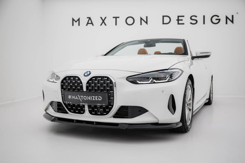 Maxton Front Ansatz BMW 4er Coupe / Cabrio G22 / G23 schwarz Hochglanz BM-4-G23-CA-FD1-G