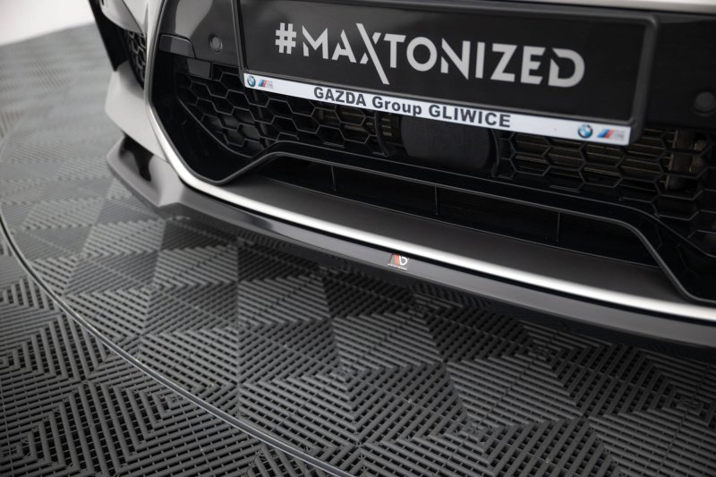 Maxton Front Ansatz V.2 BMW X4 M F98 schwarz Hochglanz BM-X4M-F98-FD2-G