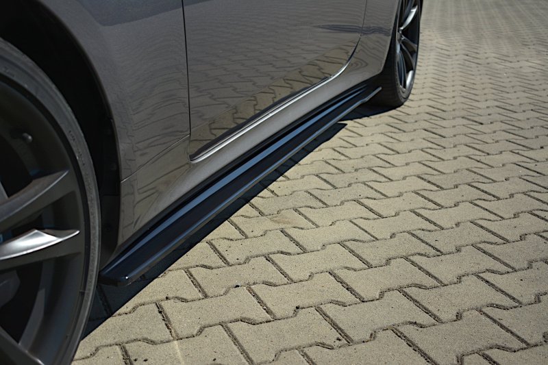 Maxton Seitenschweller Ansatz für HYUNDAI GENESIS COUPÉ MK.1 schwarz Hochglanz HY-GE-1-C-SD1-G