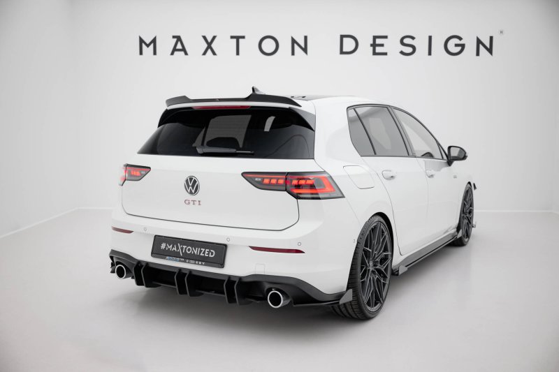 Maxton Diffusor Heck Ansatz V.3 VW Golf GTI Mk8 schwarz Hochglanz VW-GO-8-GTI-RS3-G