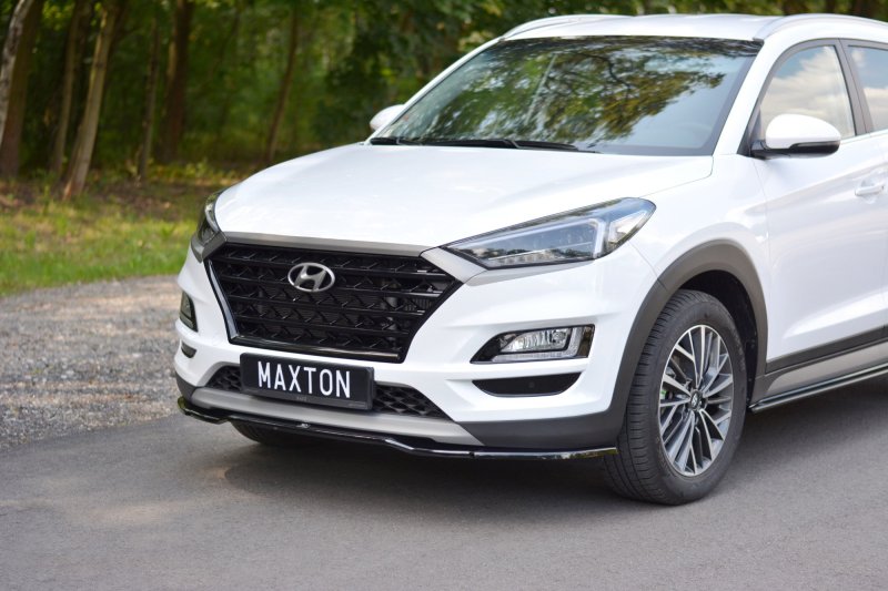 Maxton Front Ansatz V.2 für Hyundai Tucson Mk3 Facelift schwarz Hochglanz HY-TU-3F-FD2-G