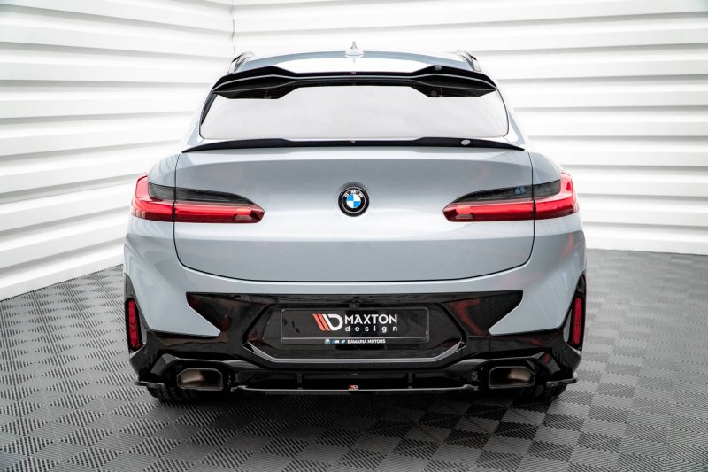 Maxton Heck Ansatz Flaps Diffusor für BMW X4 M-Paket G02 Facelift schwarz Hochglanz BM-X4-02F-MPACK-RSD1-G