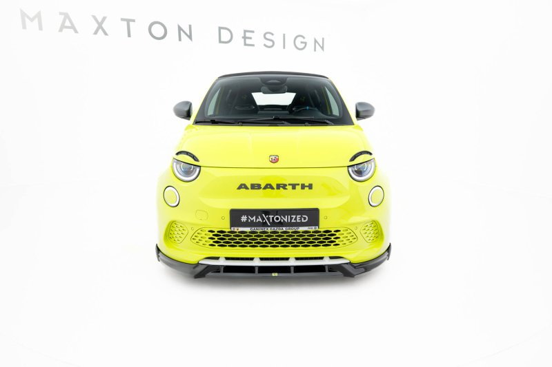 Maxton Front Ansatz Abarth 500e schwarz Hochglanz FI-500E-2-AB-FD1-G
