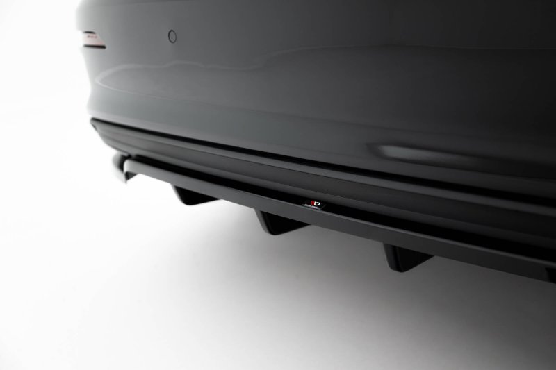 Maxton Mittlerer Cup Diffusor Heck Ansatz Audi A3 Limousine 8Y schwarz Hochglanz AU-A3-8Y-S-RD1G+RD2-G