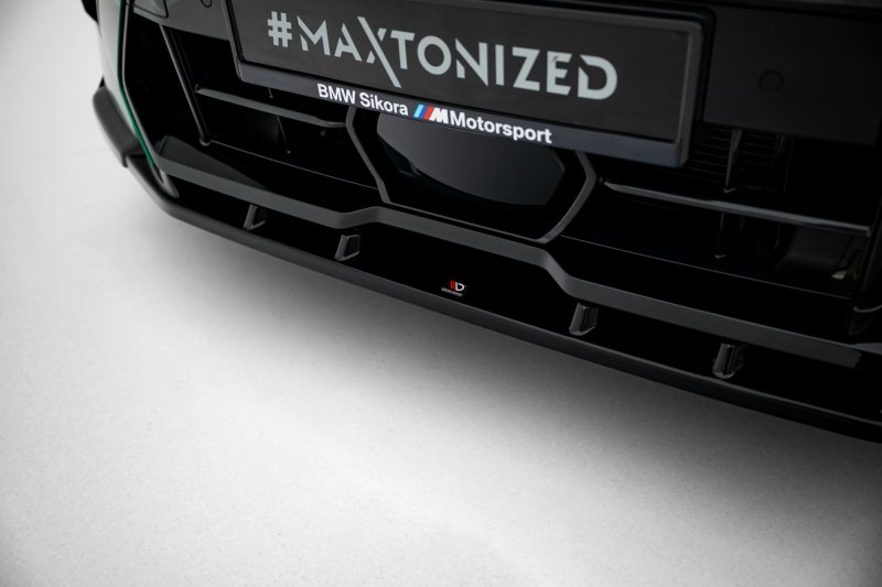 Maxton Front Ansatz V.2 BMW X6 M F96 Facelift schwarz Hochglanz BM-X6-F96F-M-FD2-G