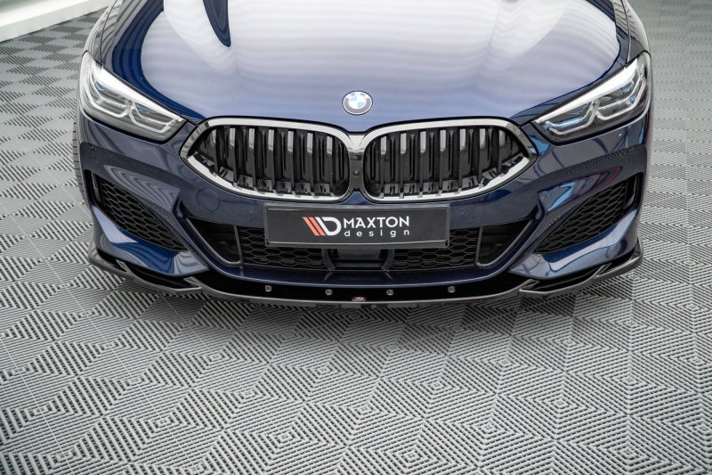 Maxton Front Ansatz V.4 für BMW 8 Coupe M-Paket G15 / 8 Gran Coupe M-Paket G16 schwarz Hochglanz BM-M850-G15-FD4-G