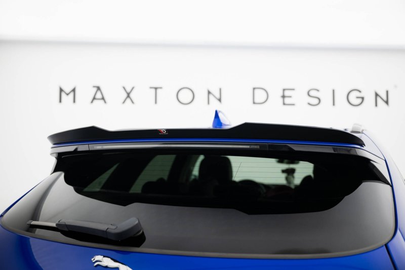 Maxton Spoiler CAP Abrisskante Jaguar F-Pace R-Sport Mk1 schwarz Hochglanz JA-FP-1-RSPORT-CAP1-G