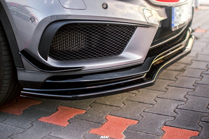 Maxton Front Ansatz für Mercedes GLA 45 AMG SUV (X156) vor Facelift Carbon Look  ME-GLA-156-AMG-FD1-C