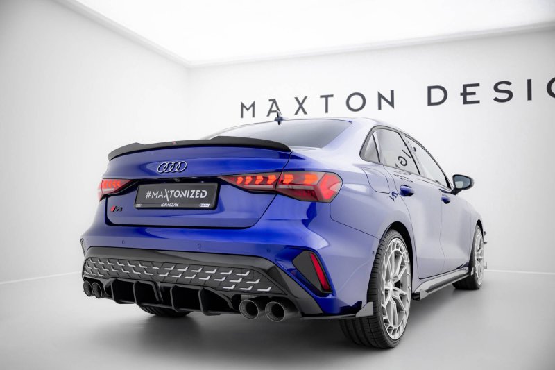 Maxton Street Pro Heckschürze Audi S3 Limousine 8Y Facelift AUS38YFSCNC-RS1B+BRBI