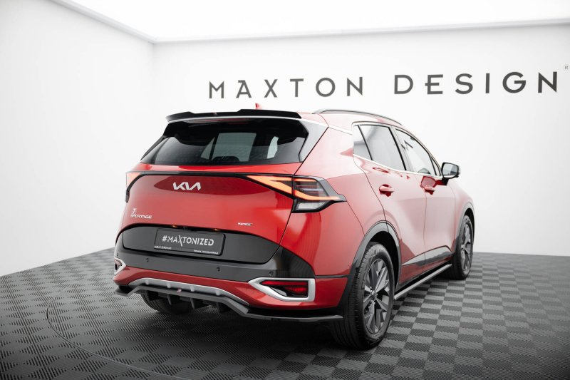 Maxton Mittlerer Cup Diffusor Heck Ansatz Kia Sportage GT-Line Mk5 schwarz Hochglanz KI-SP-5-GTLINE-RD1G+RD2-G
