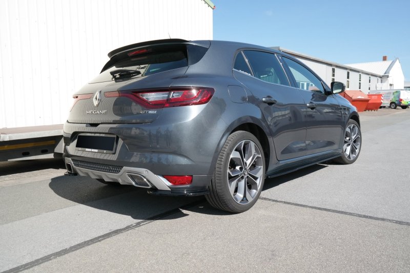 Maxton Heck Ansatz Flaps Diffusor für Renault Megane Mk.4 GT-Line schwarz Hochglanz RE-ME-4-GTLINE-RSD1-G