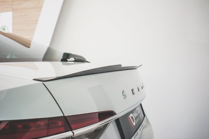Maxton Spoiler CAP V.2 für Skoda Superb Mk3 / Mk3 FL Hatchback schwarz Hochglanz SK-SU-3F-CAP1-G