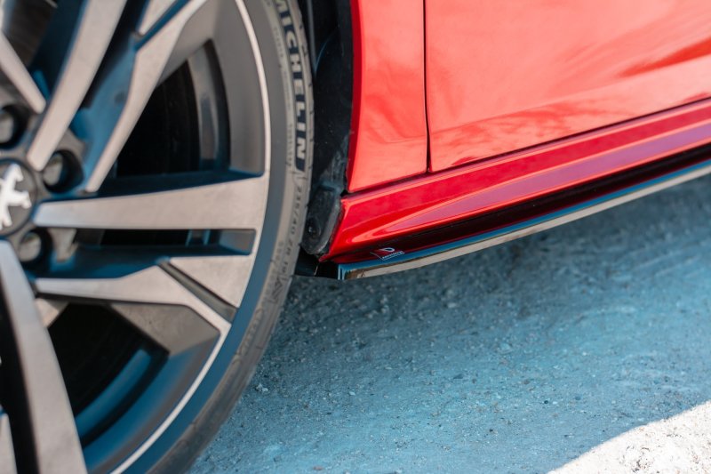 Maxton Seitenschweller Ansatz für Peugeot 508 Mk2 schwarz Hochglanz PE-508-2-GT-SD1-G