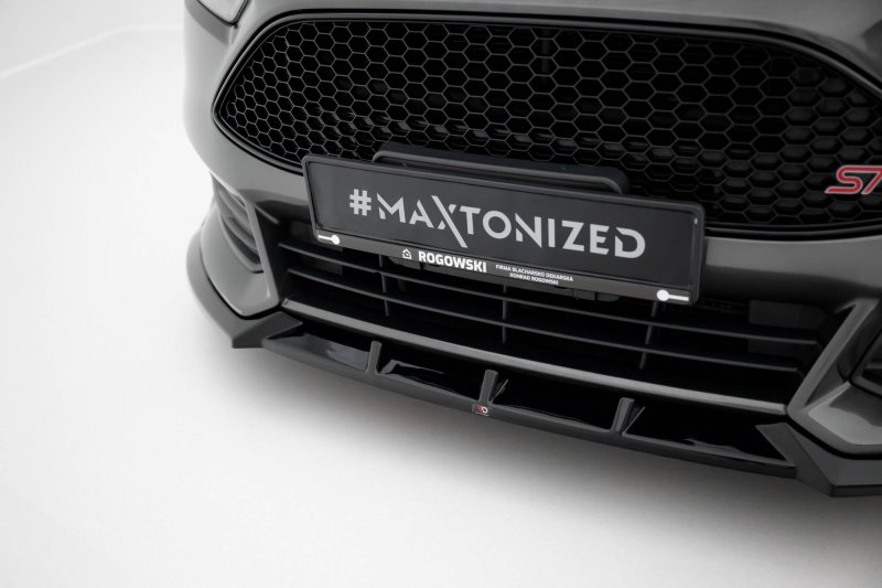 Maxton Front Ansatz V.6 Ford Focus ST Mk3 Facelift schwarz Hochglanz FO-FO-3F-ST-FD6-G