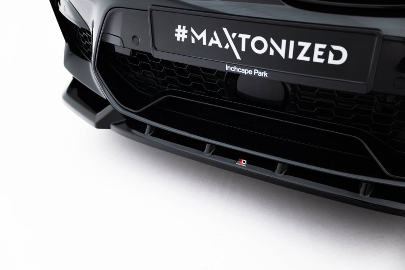 Maxton Front Ansatz BMW X3 M F97 schwarz Hochglanz BM-X3M-F97-FD1-G