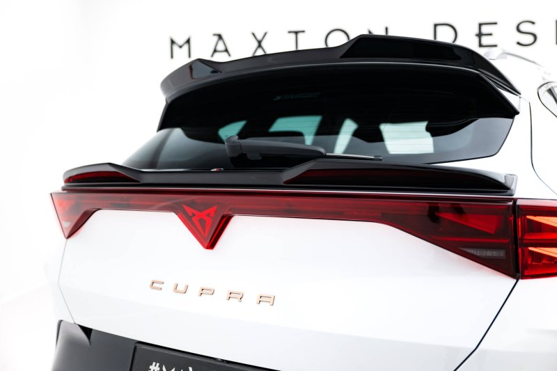 Maxton Unterer HeckSpoiler CAP Abrisskante 3D Cupra Formentor Mk1 Facelift schwarz Hochglanz CU-FO-1-CAP3-G