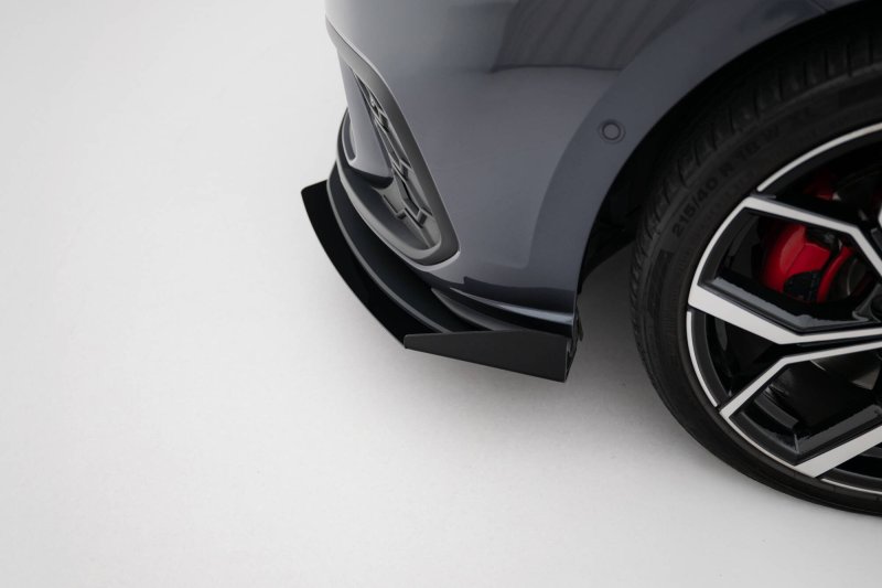 Maxton Front Flaps VW Polo AW GTI Facelift schwarz Hochglanz VWPO6FGTICNC-FSF1-G