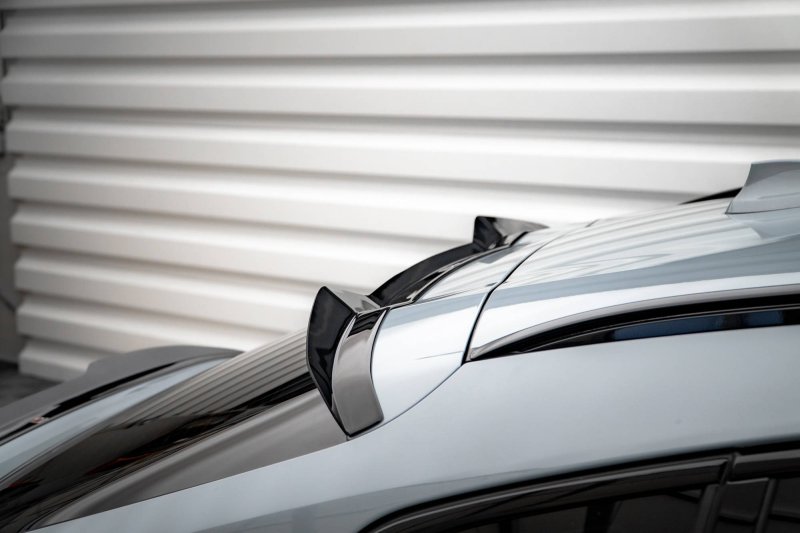 Maxton Spoiler CAP V.2 für BMW X4 M-Paket G02 Facelift schwarz Hochglanz BM-X4-02F-MPACK-CAP1-G