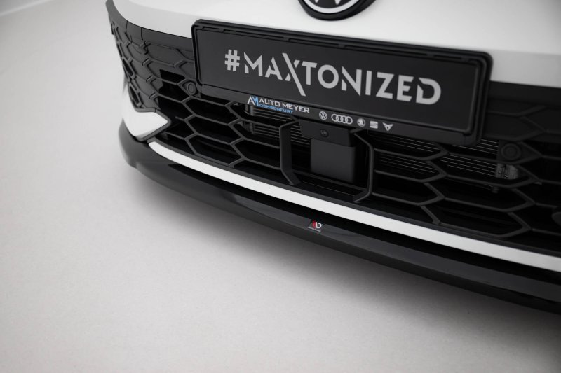 Maxton Front Ansatz V.4 VW Golf GTI / GTE / R-Line Mk8 Facelift schwarz Hochglanz VW-GO-8F-GTI-FD4-G