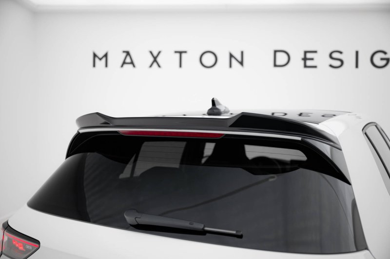 Maxton Spoiler CAP Abrisskante 3D VW Golf GTI / GTE / GTD / R-Line / R Mk8 schwarz Hochglanz VW-GO-8-GTI-CAP3-G