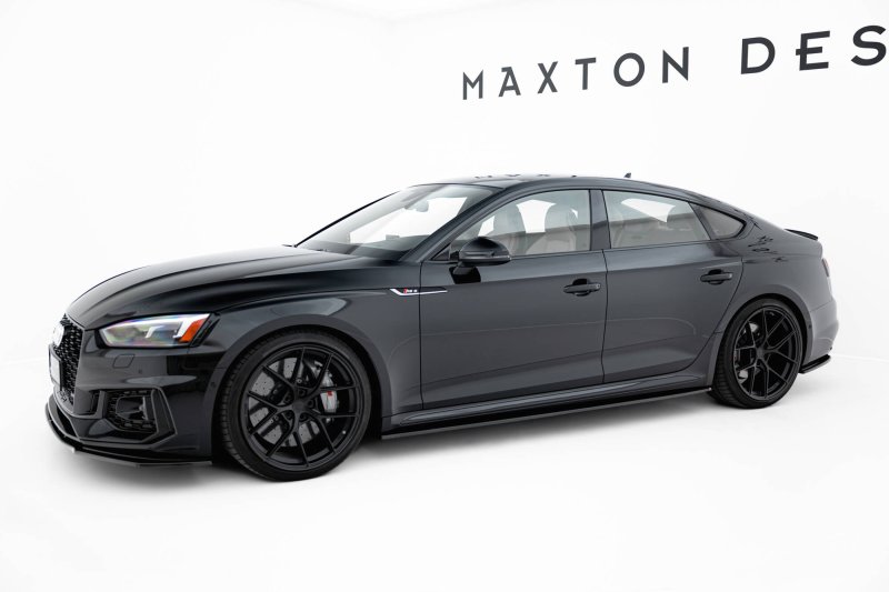 Maxton Seitenschweller Ansatz Audi RS5 Sportback F5 schwarz Hochglanz AU-RS5-2-SB-SD1-G