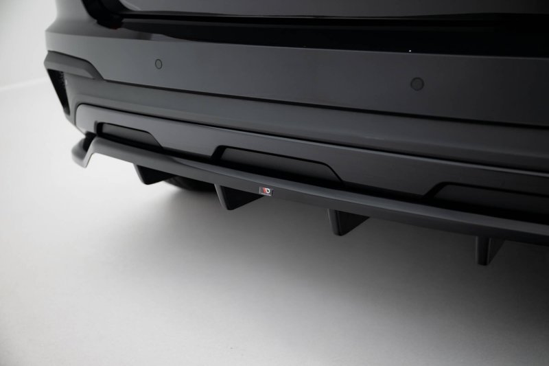 Maxton Mittlerer Cup Diffusor Heck Ansatz Skoda Kamiq Monte Carlo Mk1 Facelift schwarz Hochglanz SK-KM-1F-MC-RD1G+RD2-G
