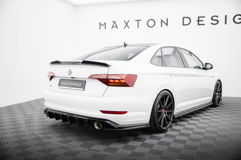 Maxton Spoiler CAP Abrisskante 3D VW Jetta GLI Mk7 schwarz Hochglanz VW-JE-7-GLI-CAP3D1-G