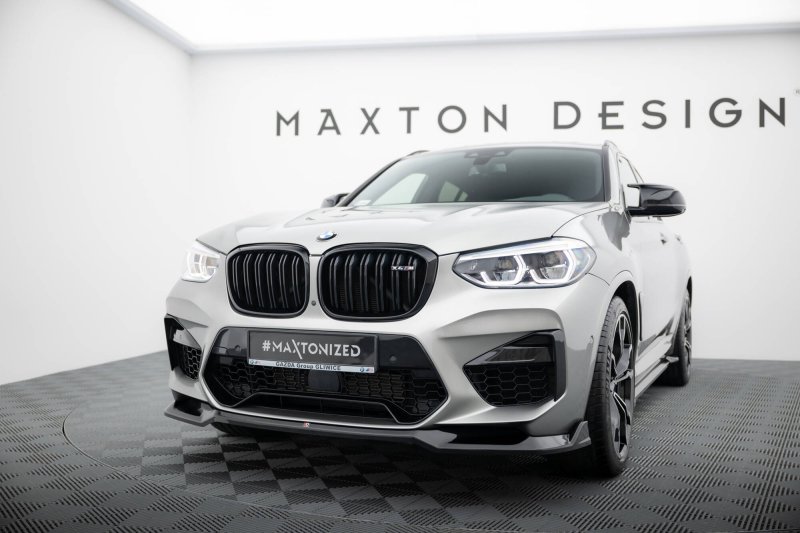 Maxton Front Ansatz V.2 BMW X4 M F98 schwarz Hochglanz BM-X4M-F98-FD2-G