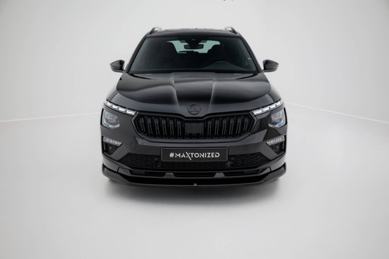 Maxton Front Ansatz V.1 Skoda Kamiq Monte Carlo Mk1 Facelift schwarz Hochglanz SK-KM-1F-MC-FD1-G