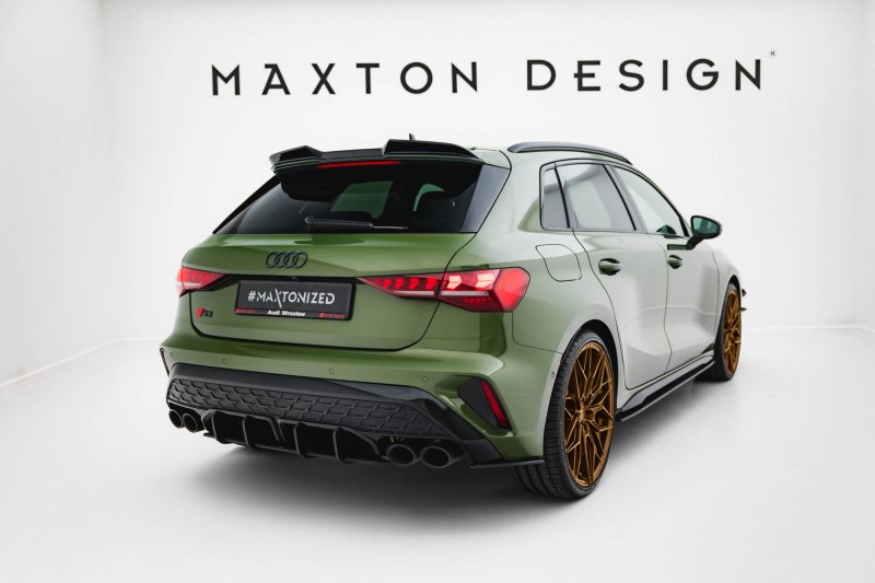 Maxton Street Pro Heck Ansatz Flaps Diffusor Audi S3 Sportback 8Y Facelift AUS38YFCNC-RSD1BRB