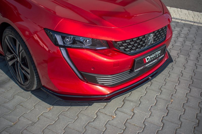 Maxton Front Ansatz V.2 für Peugeot 508 Mk2 schwarz Hochglanz PE-508-2-GT-FD2-G