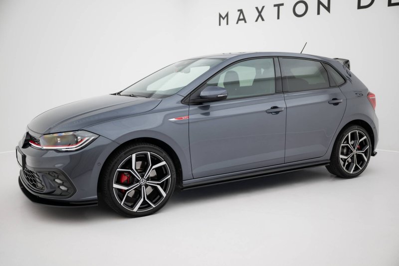 Maxton Street Pro Seitenschweller Ansatz VW Polo AW GTI Facelift VWPO6FGTICNC-SD1BRB