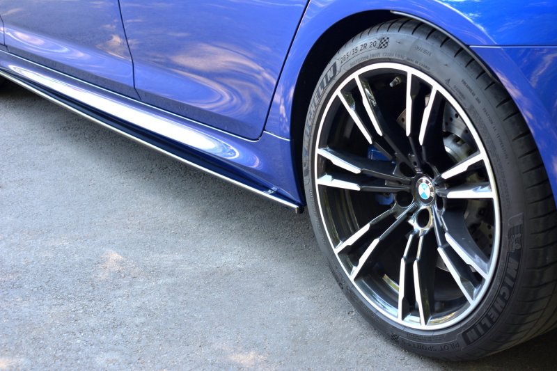 Maxton Seitenschweller Ansatz für BMW M5 F90 schwarz Hochglanz BM-5-90-M-SD1-G