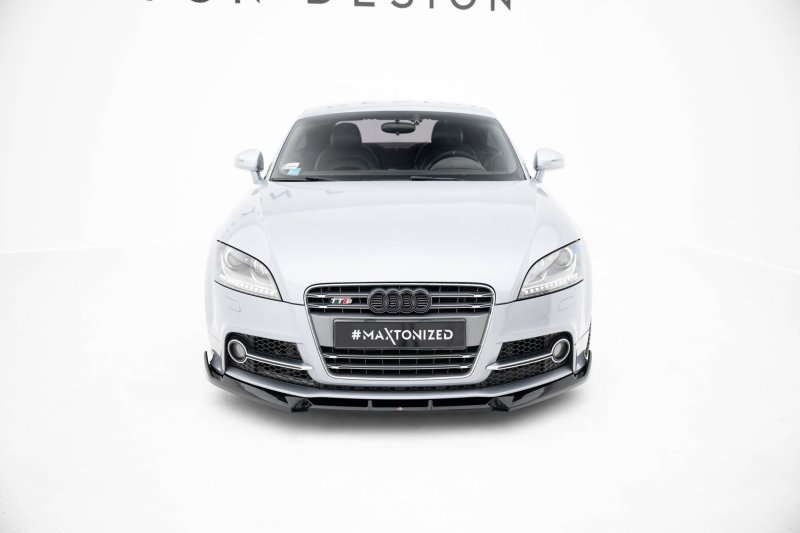 Maxton Front Ansatz V.3 Audi TT S / TT S-Line 8J Facelift schwarz Hochglanz AU-TT-2-SLINE-FD3-G