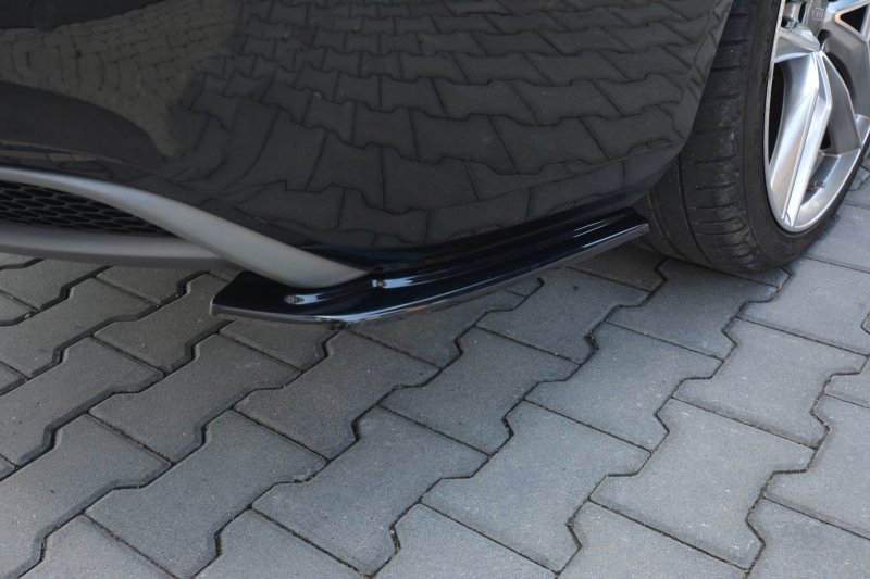 Maxton Heck Ansatz Flaps Diffusor für Audi A5 S-Line 8T FL Sportback  schwarz Hochglanz AU-A5-1F-SLINE-SB-RSD1-G