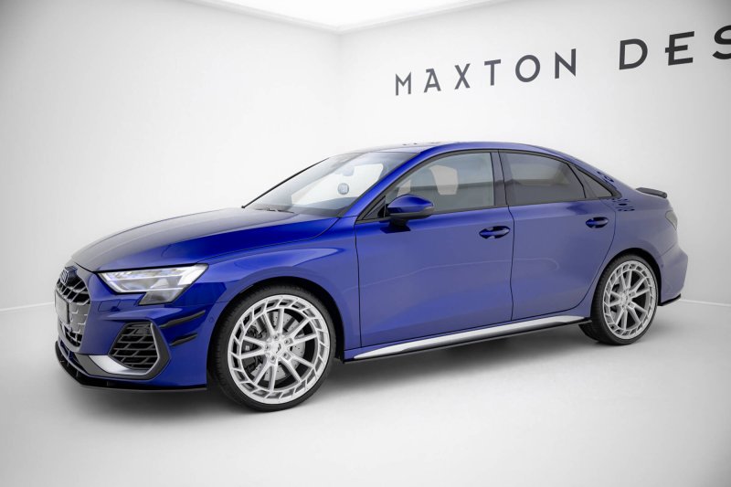 Maxton Street Pro Seitenschweller Ansatz Audi A3 S-Line Limousine / S3 Limousine 8Y Facelift AUS38YFCNC-SD1BRB