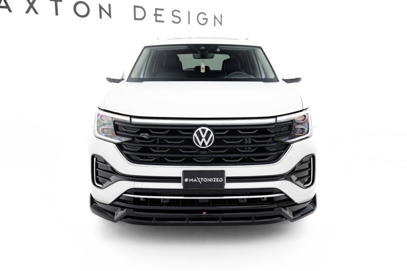Maxton Front Ansatz VW Atlas R-Line Mk1 Facelift 2 schwarz Hochglanz VW-AT-1F-RLINE-FD1G+FD1R-G