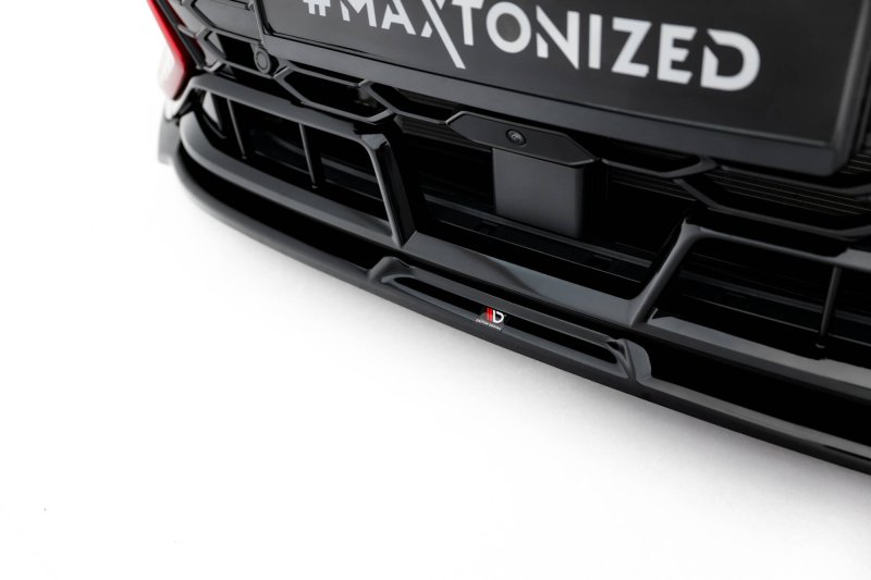 Maxton Front Ansatz V.3 VW Golf GTI Clubsport Mk8 Facelift schwarz Hochglanz VW-GO-8F-GTI-CS-FD3-G